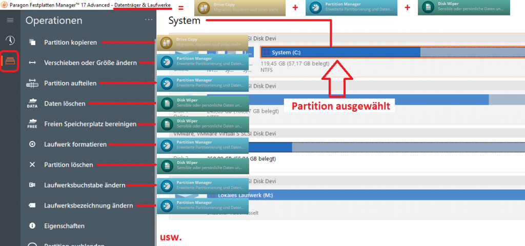 Partitionierungsfunktionen