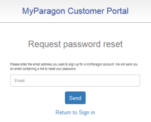 "forgot password", insert mail address and click "Send"