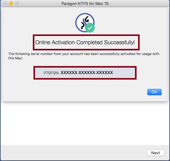 Activating NTFS For Mac 15 Without Login To MyParagon