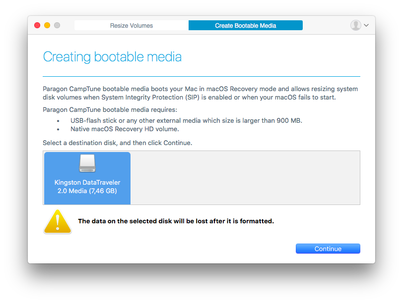 lost boot media for mac
